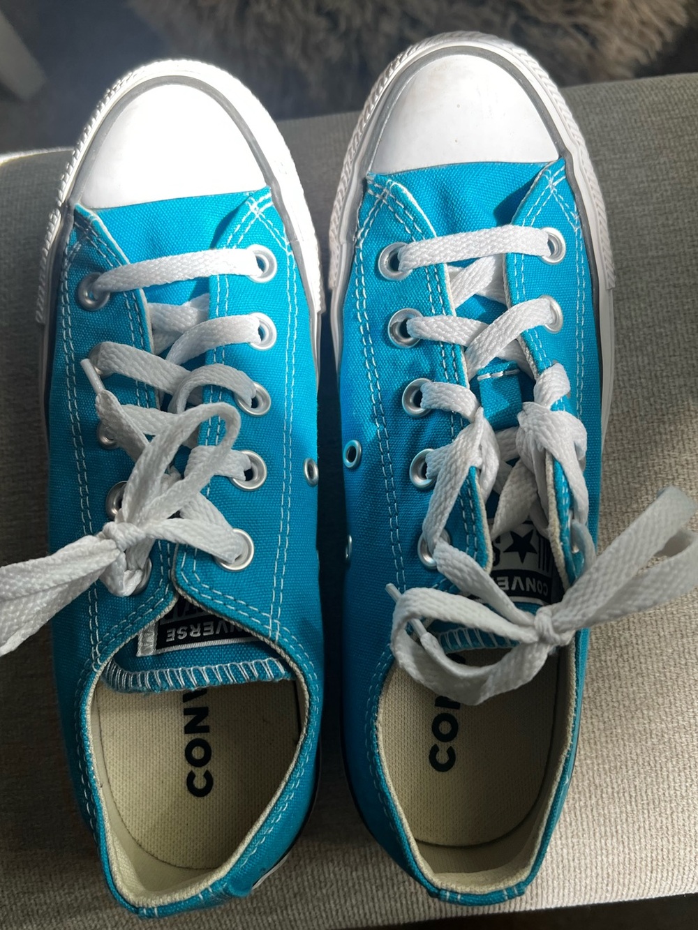 Converse Low Top Sneakers - Sail Blue  with White Trim — discontinued color